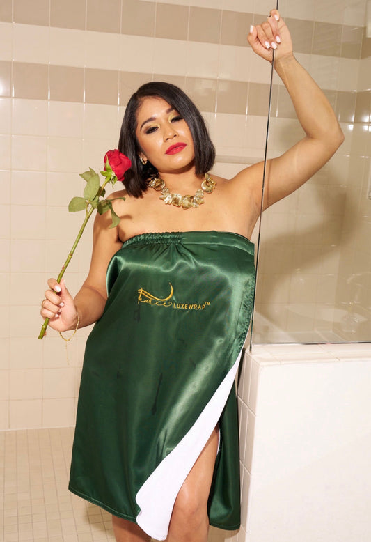 The Fearce Luxe Wraps™️ Luxury Towel Wrap- Green
