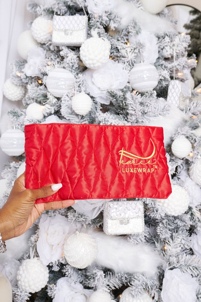 Light Weight Christmas Red Fearce LuxeWrap Headwrap