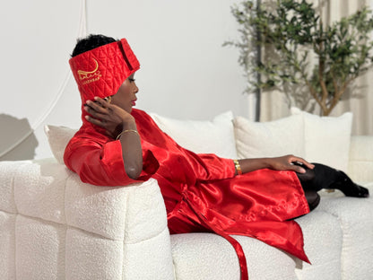 Light Weight Christmas Red Fearce LuxeWrap Headwrap